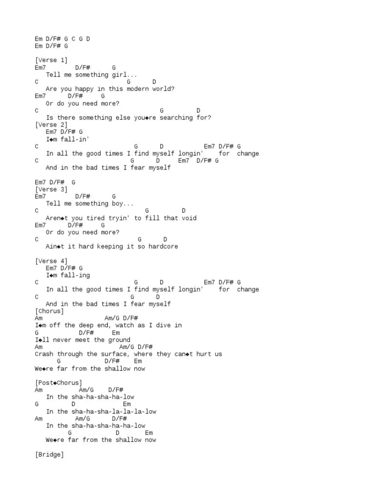 Shallow Acordes Lady Gaga