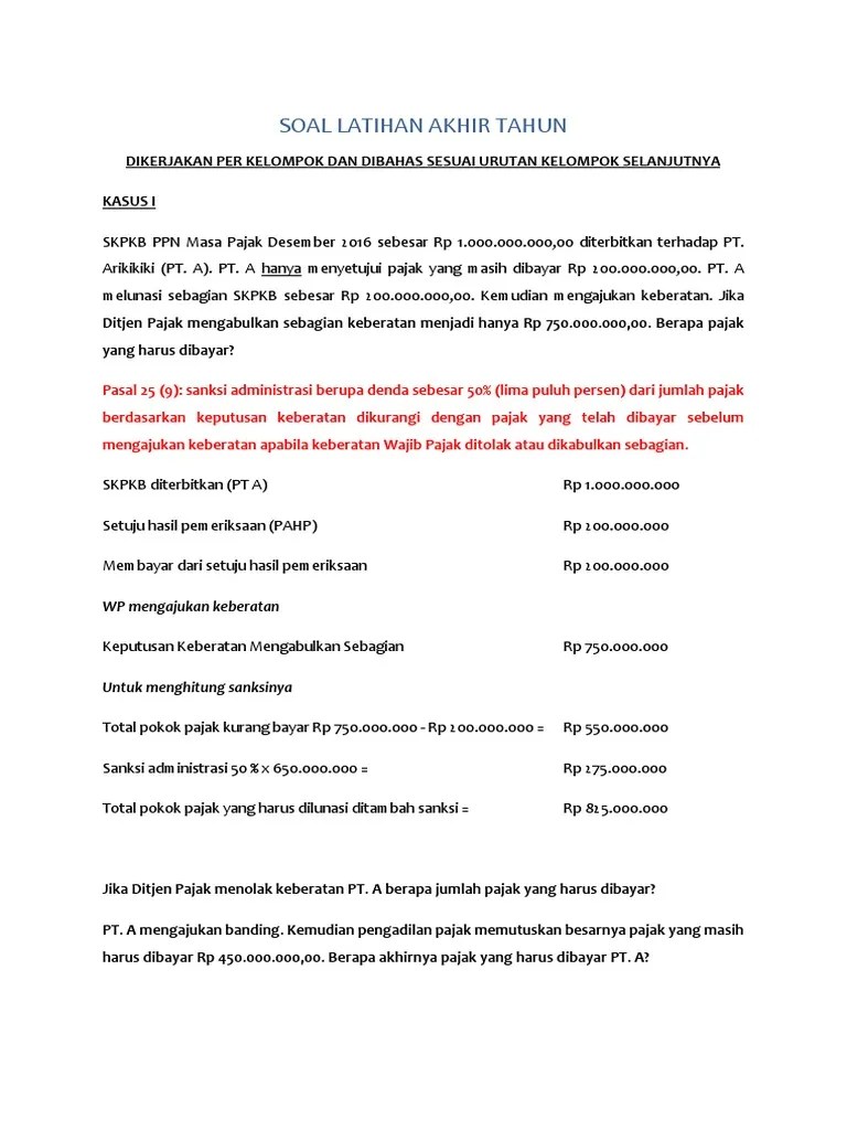 KASUS I KEberatan Banding (AutoRecovered) | PDF