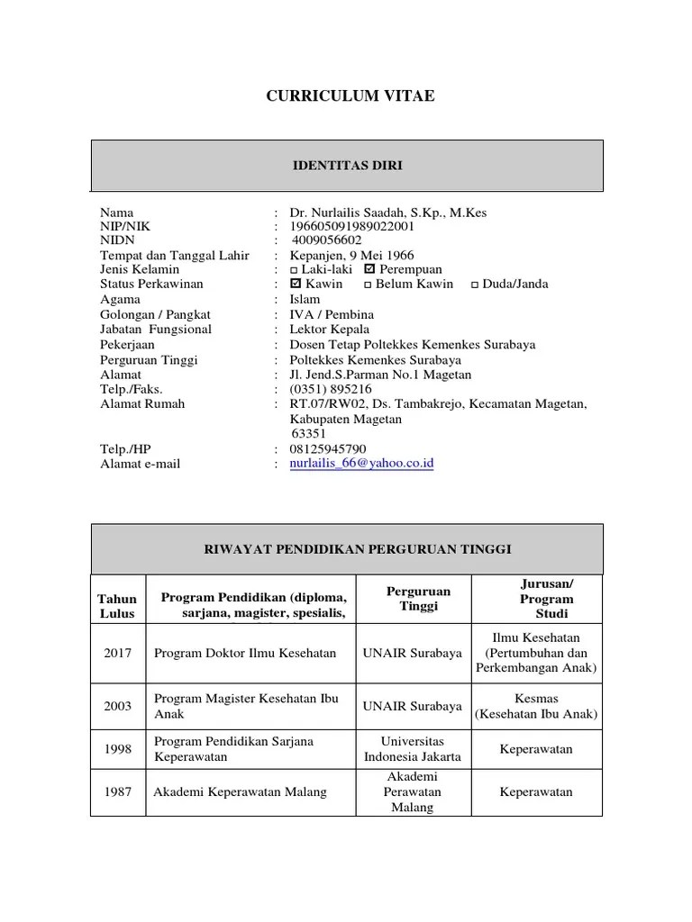 Cv Pemateri Seminar Nasional mosi