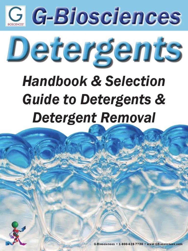 Handbook & Selection Guide To Detergents & Detergent Removal PDF