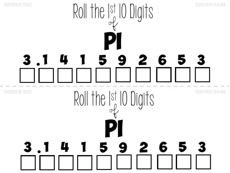 Tenzi 10 Digits of Pi