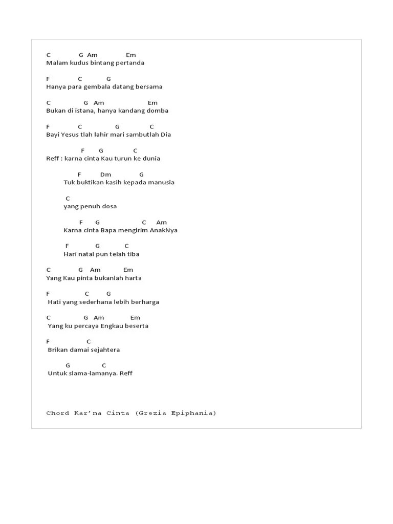 12 Chord Lagu Malam Kudus Basgalanos