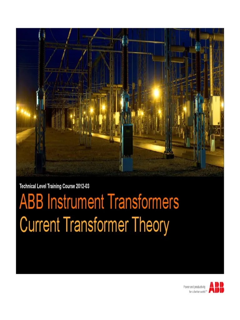 ABB Instrument Transformers Current Tran PDF Transformer