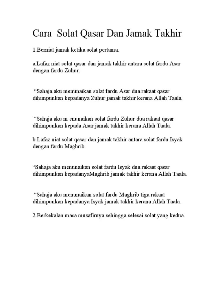 Beautiful Cara Solat Jamak Takhir Maghrib Isya BagiPict