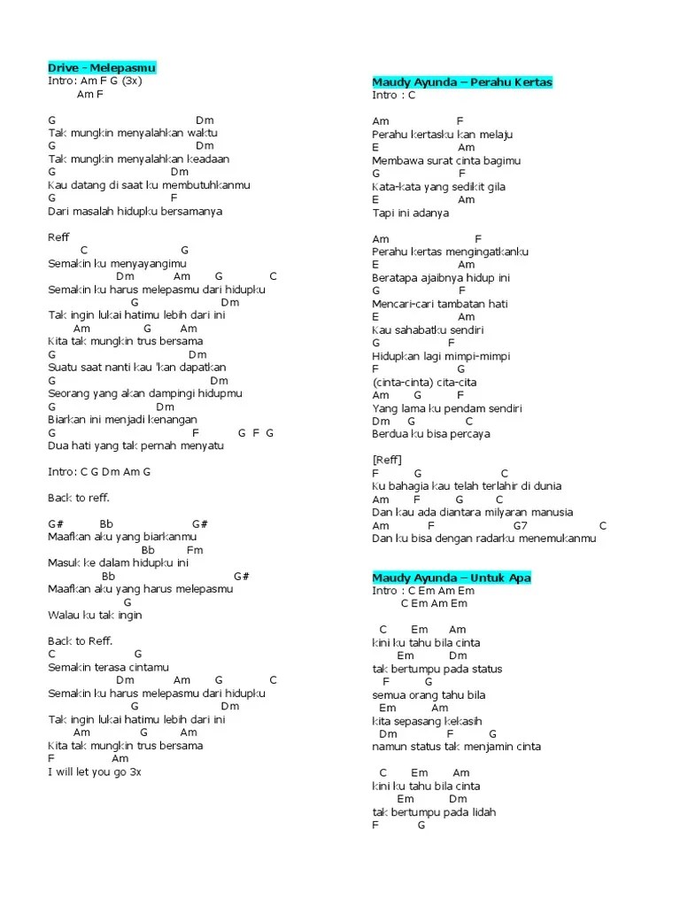 Lirik Lagu &amp; Chord Gitar | PDF