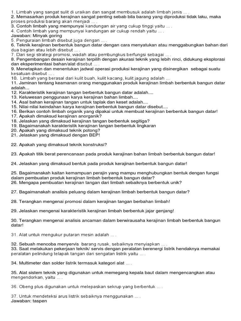 Soal Prakaya - 1 | PDF