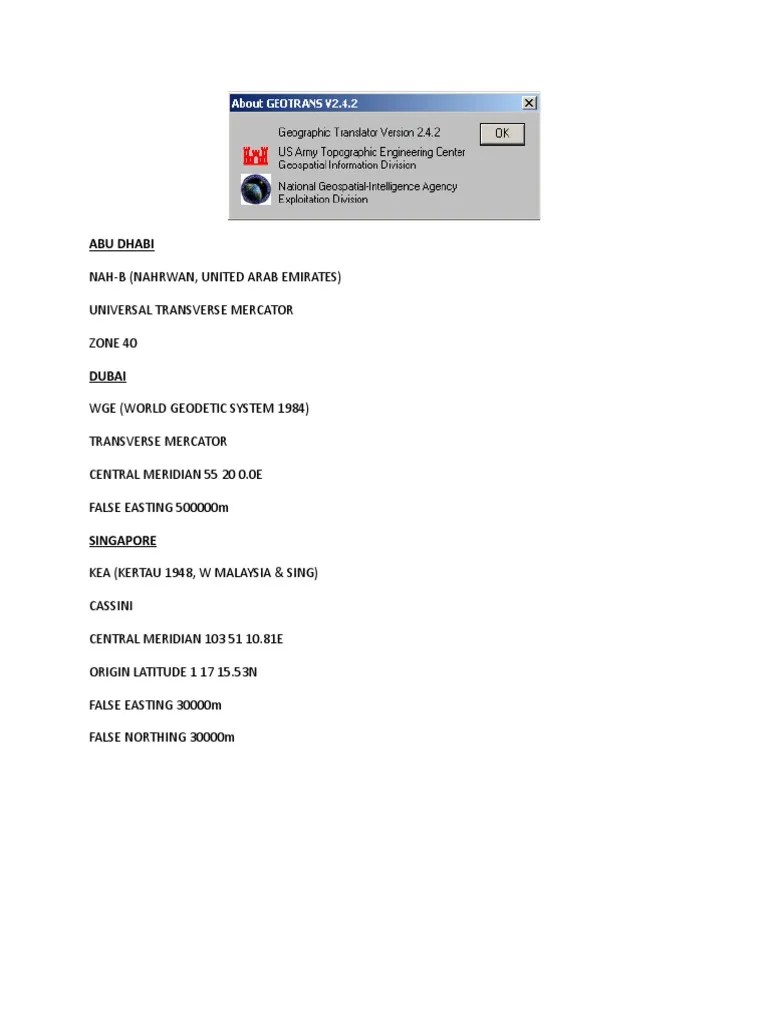 Convert Easting Norting To Lat Long Google Map PDF Navigation
