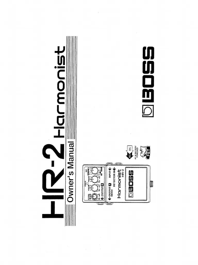 Boss HR-2 Manual PDF | PDF