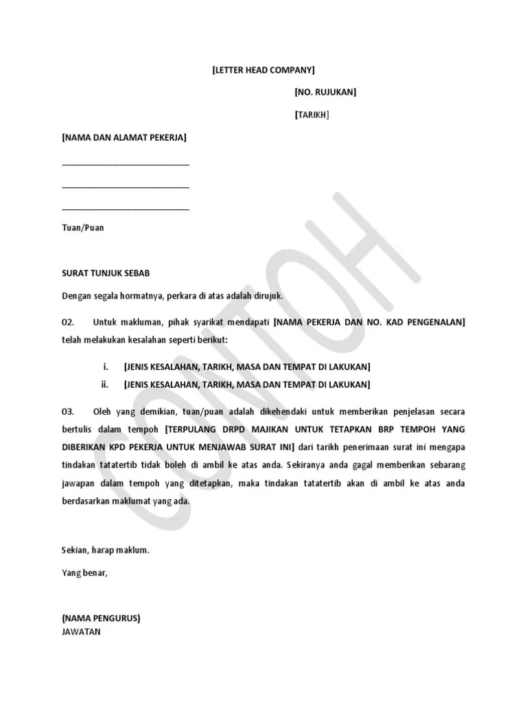 Surat Minta Maaf Untuk Meluruskan Pekerja