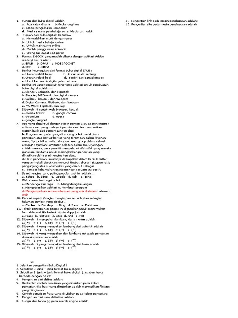 Sebutkan 5 Jenis Format Buku Digital - Sebutkan Mendetail