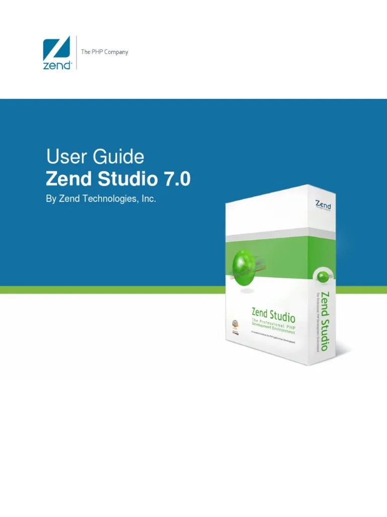 Zend Studio User Guide v700 Php Java Script