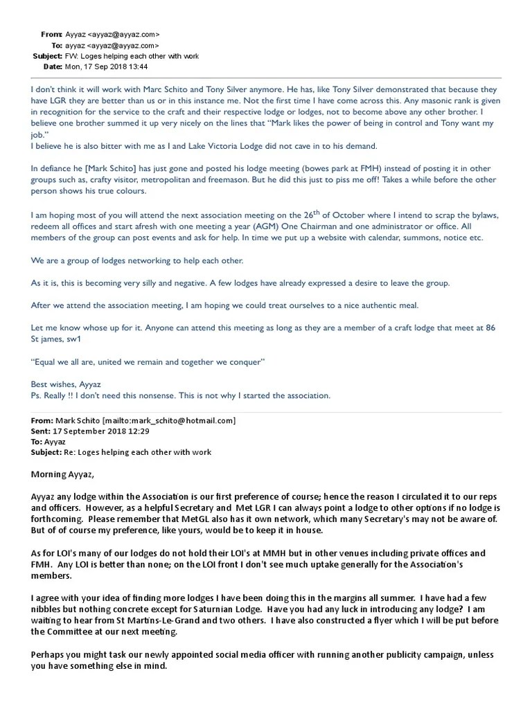 86 ST James Association Emails More Emails PDF