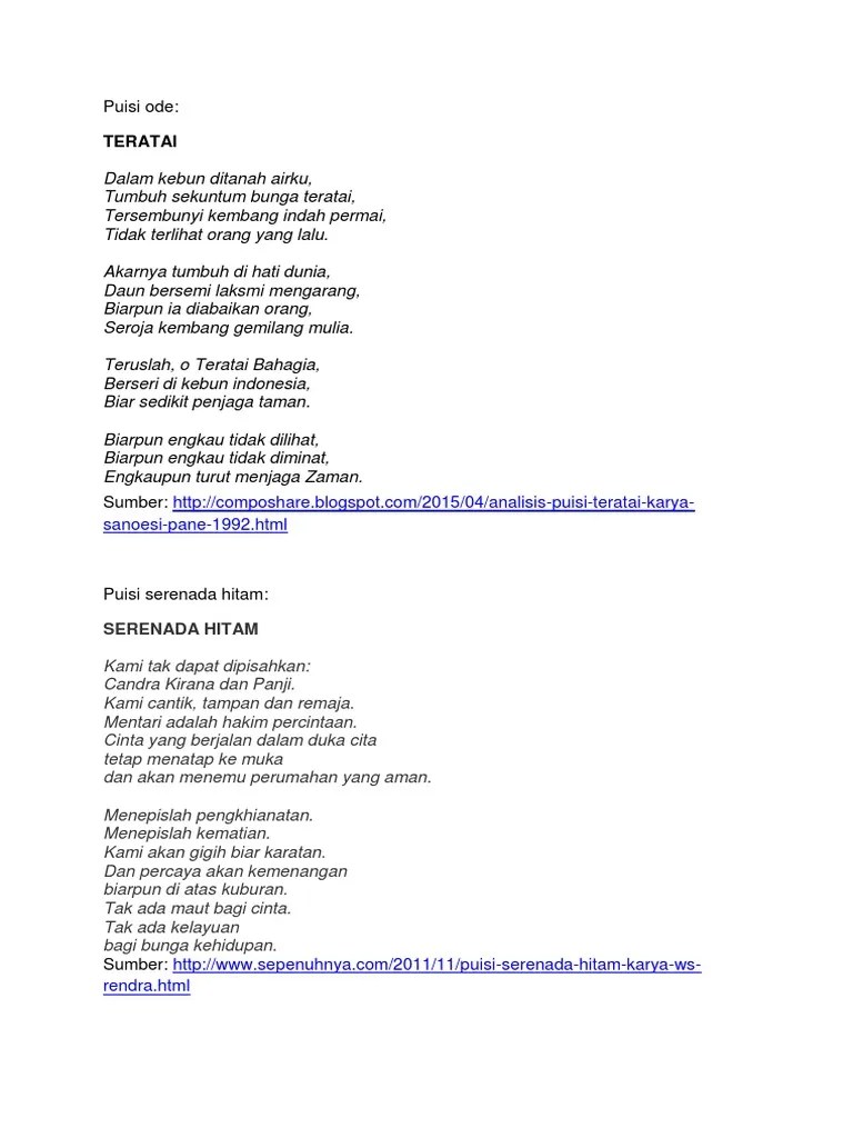 Puisi Tentang Bunga Teratai