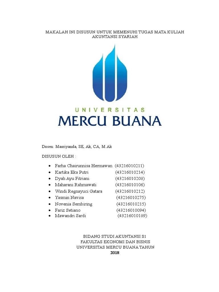 Makalah Jurnal Akuntansi Syariah Contoh Surat