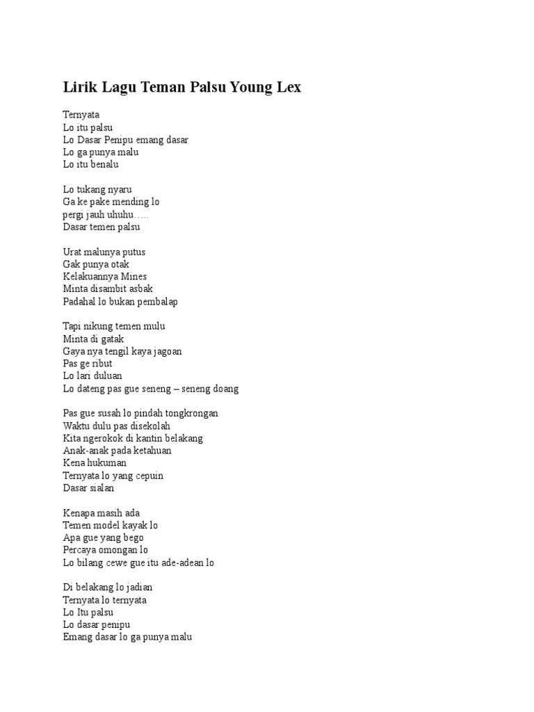 Kumpulan Lirik Lagu | PDF