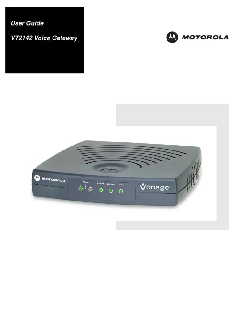 Vonage VT2142 9 1 1 Voice Over Ip