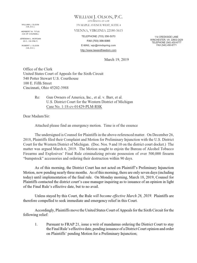 Petition for Writ of Mandamus Complete Complaint Mandamus