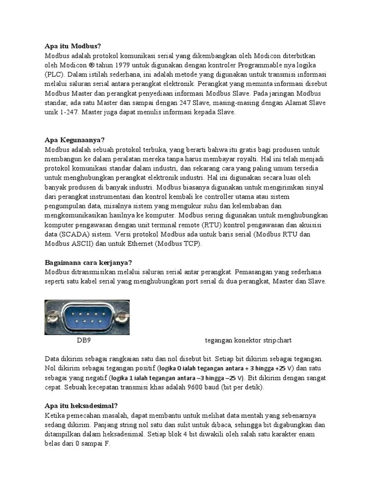 Apa itu Modbus