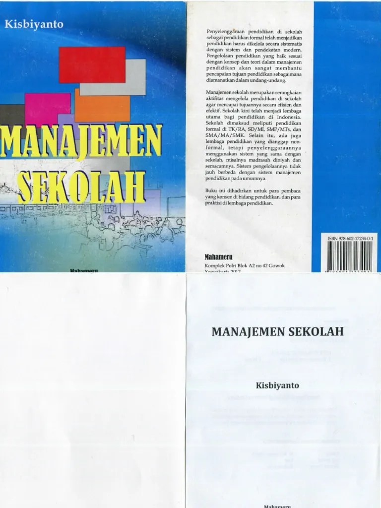 Buku MANAJEMEN SEKOLAH - KISBIYANTO | PDF