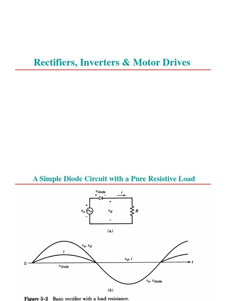 104524521 Rectifiers Inverters Motors Drives Ppt Rectifier Power Inverter