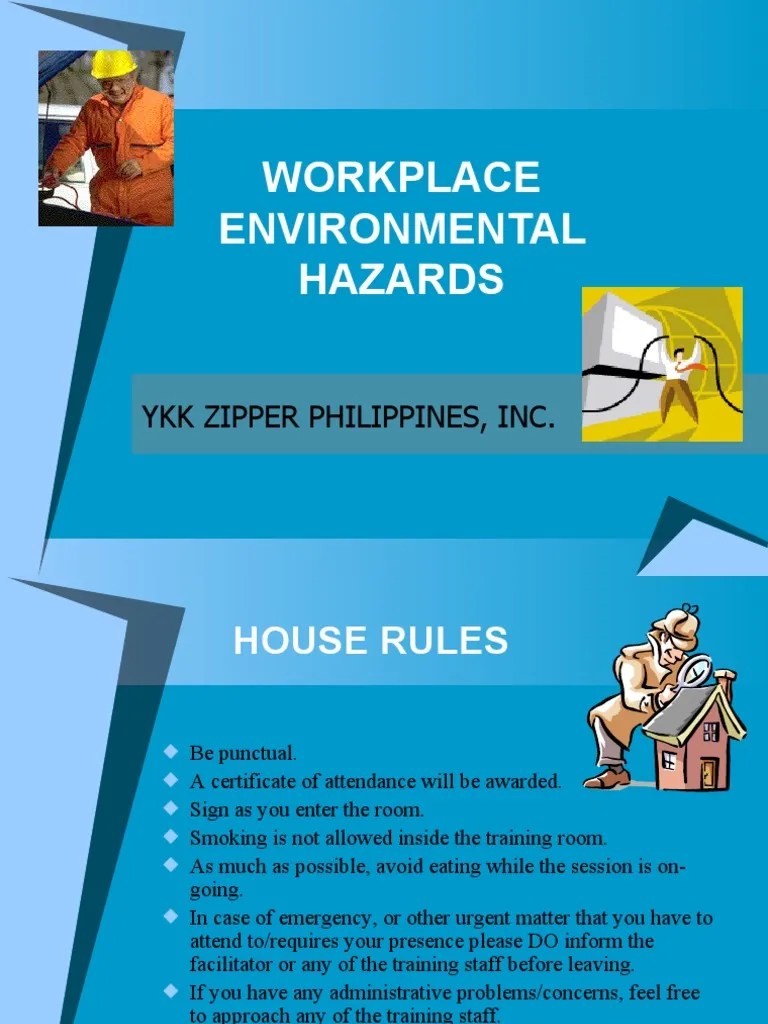 Workplace Environmental Hazards