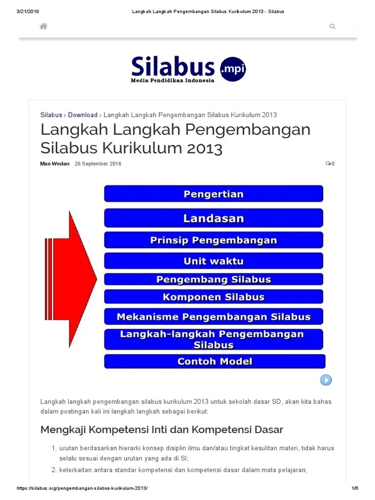 Langkah Langkah Pengembangan Silabus Kurikulum 2013 Silabus.pdf