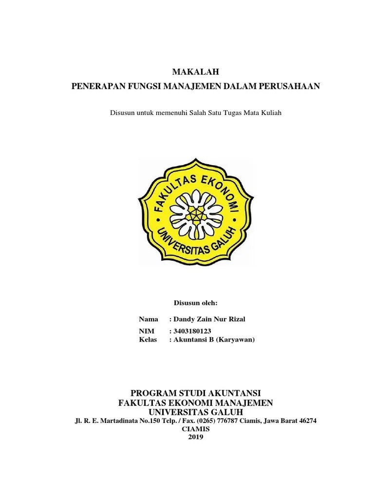 MAKALAH FUNGSI MANAJEMEN PERUSAHAAN.docx