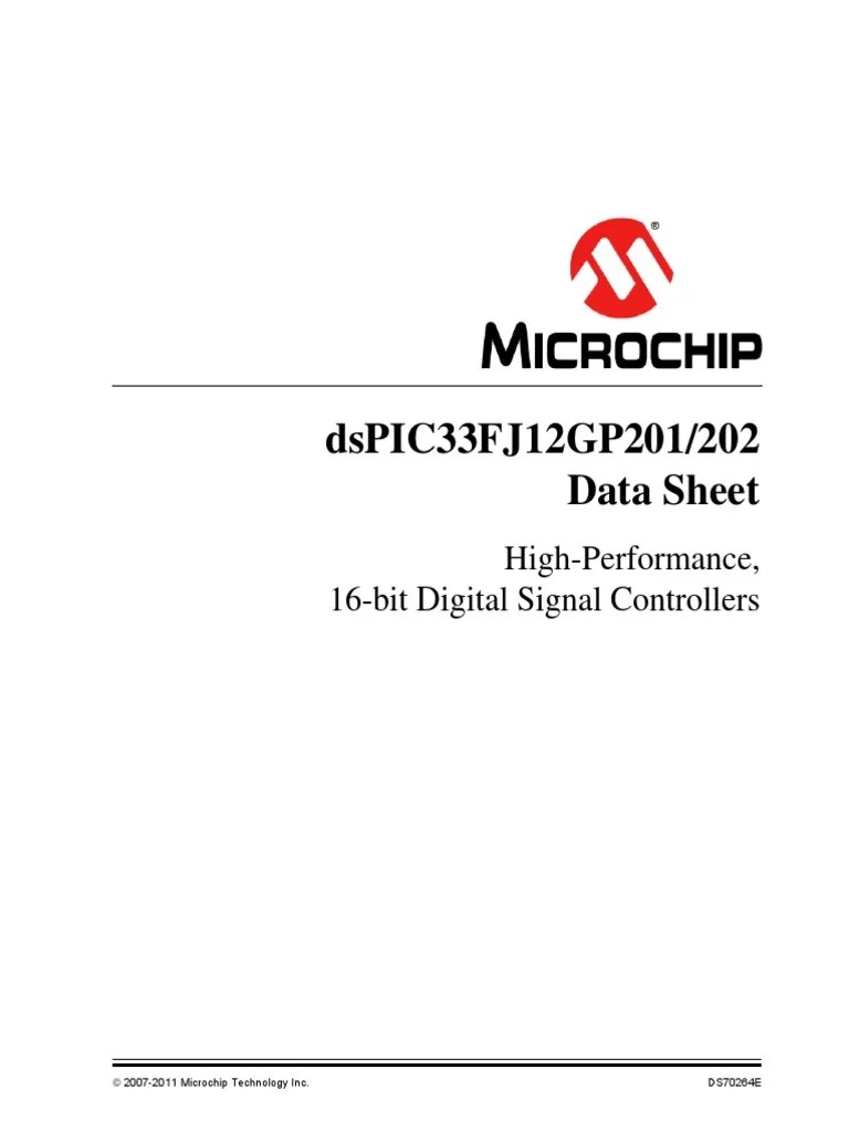 Dspic33Fj12Gp201/202 Data Sheet HighPerformance, 16Bit Digital