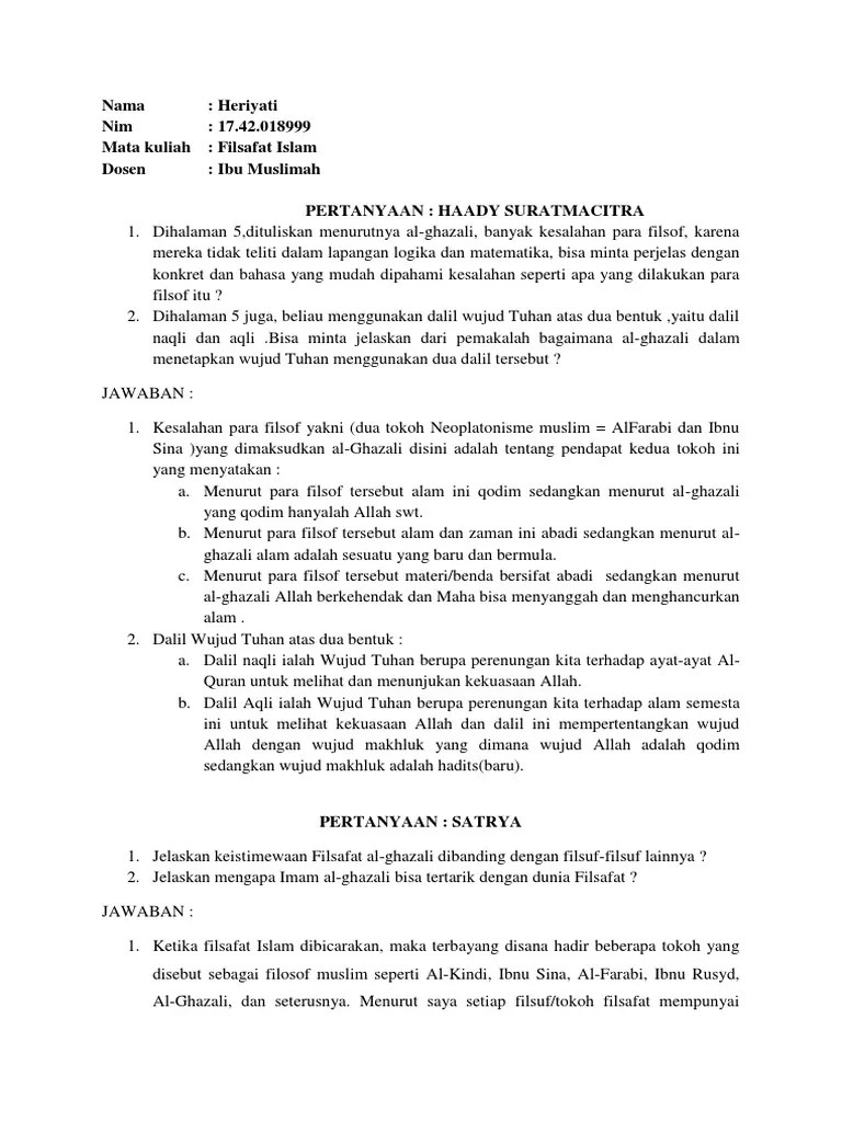 Pertanyaan Logika Filsafat Dan Jawabannya