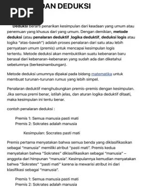 Induksi Dan Deduksi | PDF