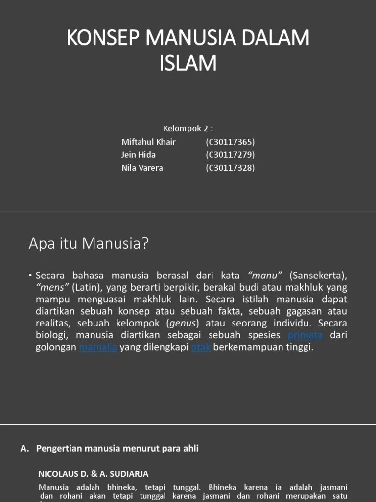 Konsep Manusia Dalam Islam | PDF