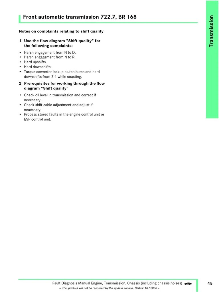 Getriebe Front Automatik 722 7 Download Free PDF Automatic