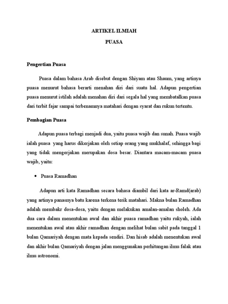 Artikel Puasa | PDF
