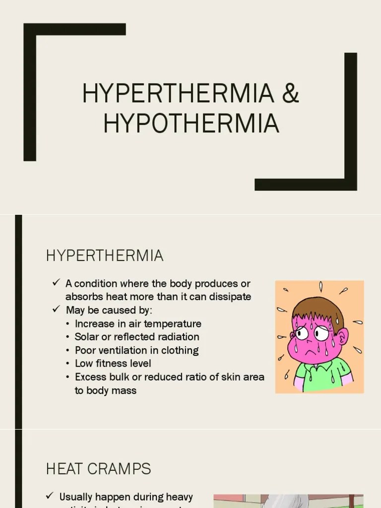 Hyperthermia & Hypothermia | PDF | Hyperthermia | Hypothermia