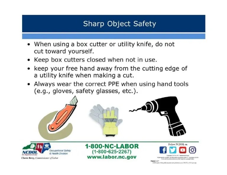 Sharp Object Safety PDF PDF