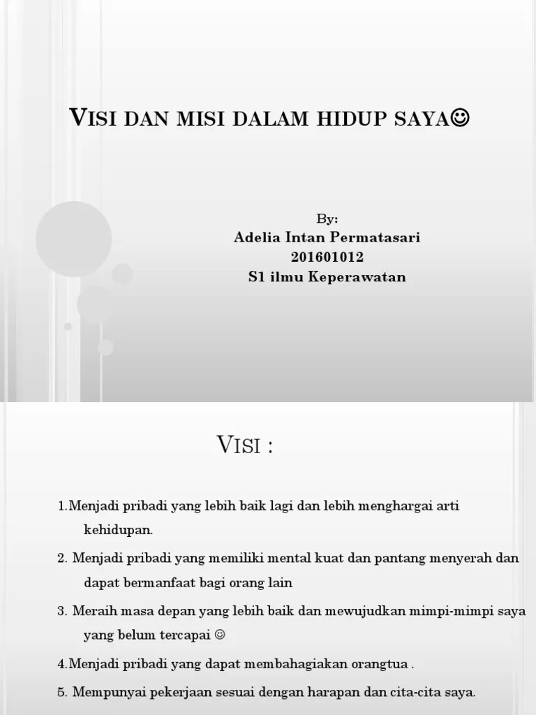 Visi Misi Adelia | PDF