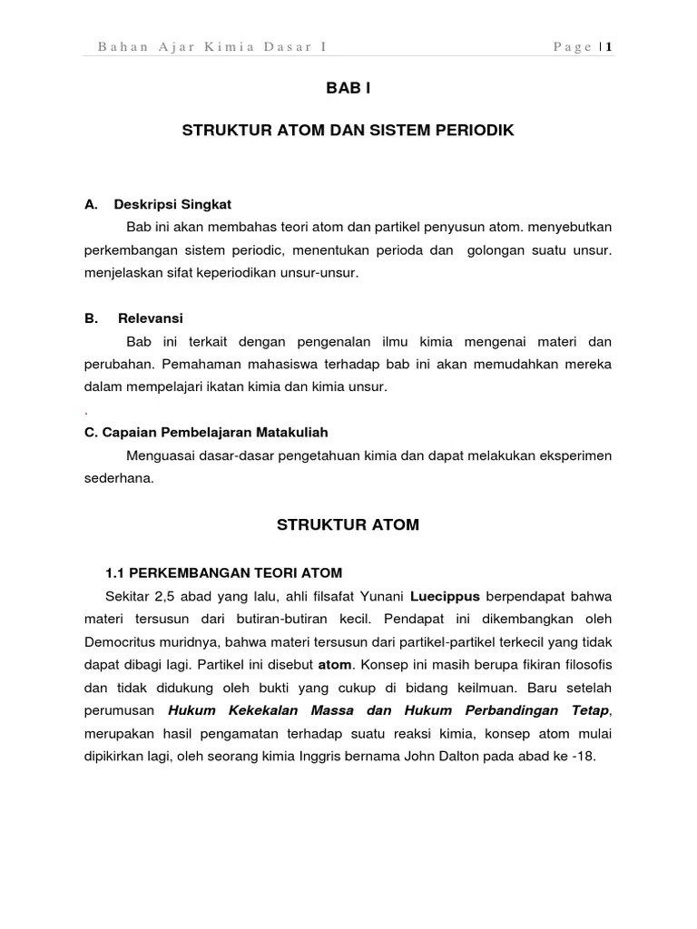 Struktur Atom Dan SP | PDF