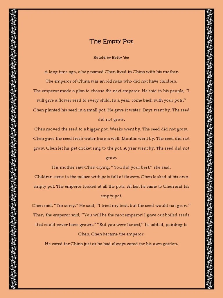 The Empty Pot PDF PDF