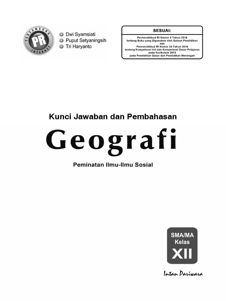 Kunci PR Geografi 12 K-13 2018 | PDF