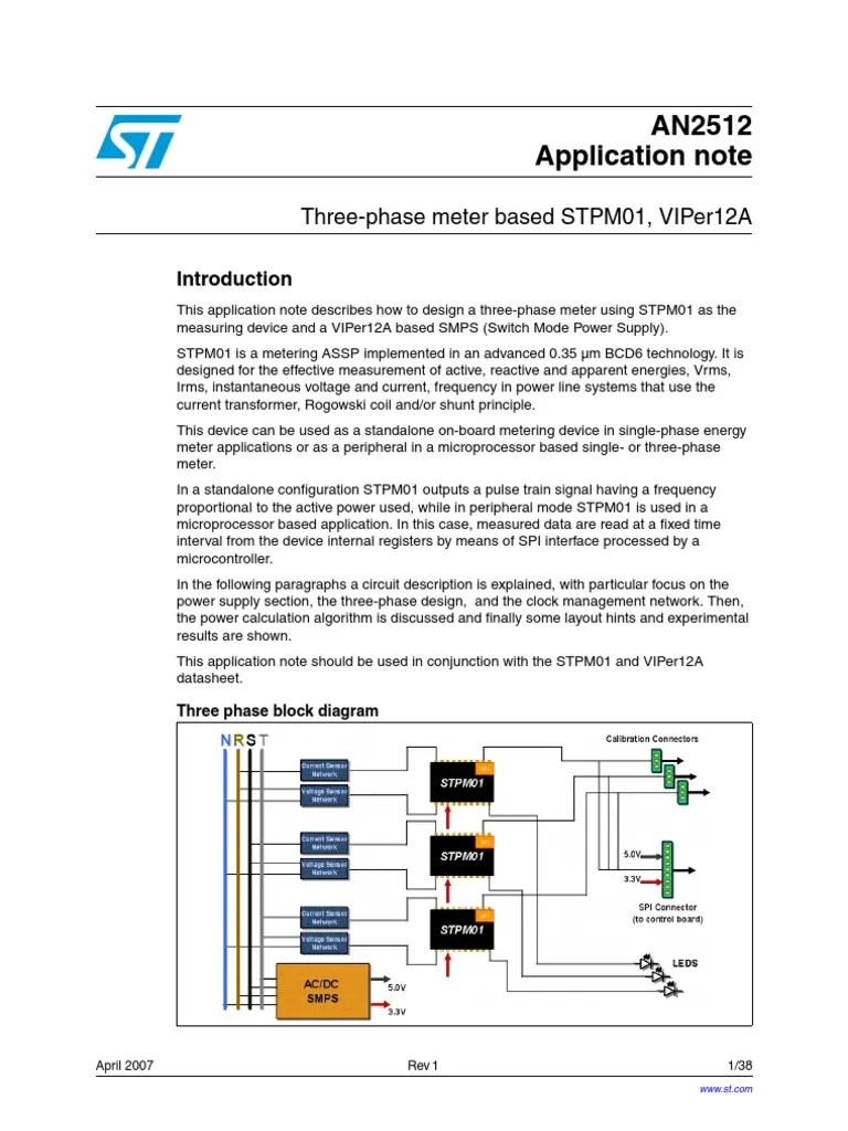 ThreePhase Meter Based STPM01 Electricity Power (Physics)