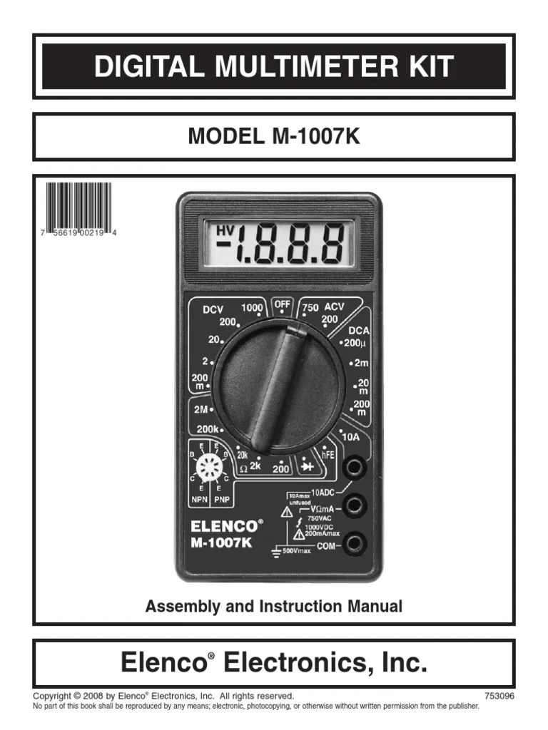 Digital Multimeter DT830B schematic diagram Analog To