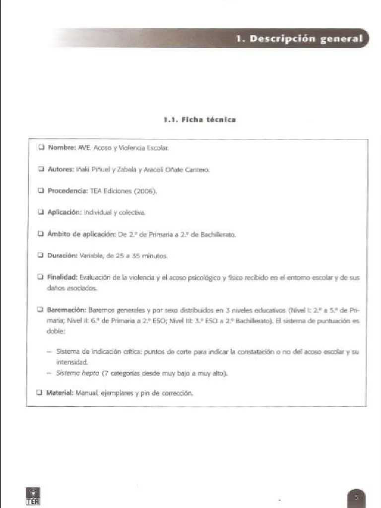 Ficha Técnica AVE PDF