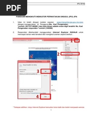 Panduan Mengikuti Indikator Perwatakan Unggul | PDF