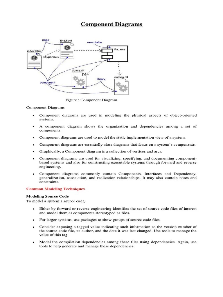 Component Diagrams Common Modeling Techniques PDF Component Based Software Engineering