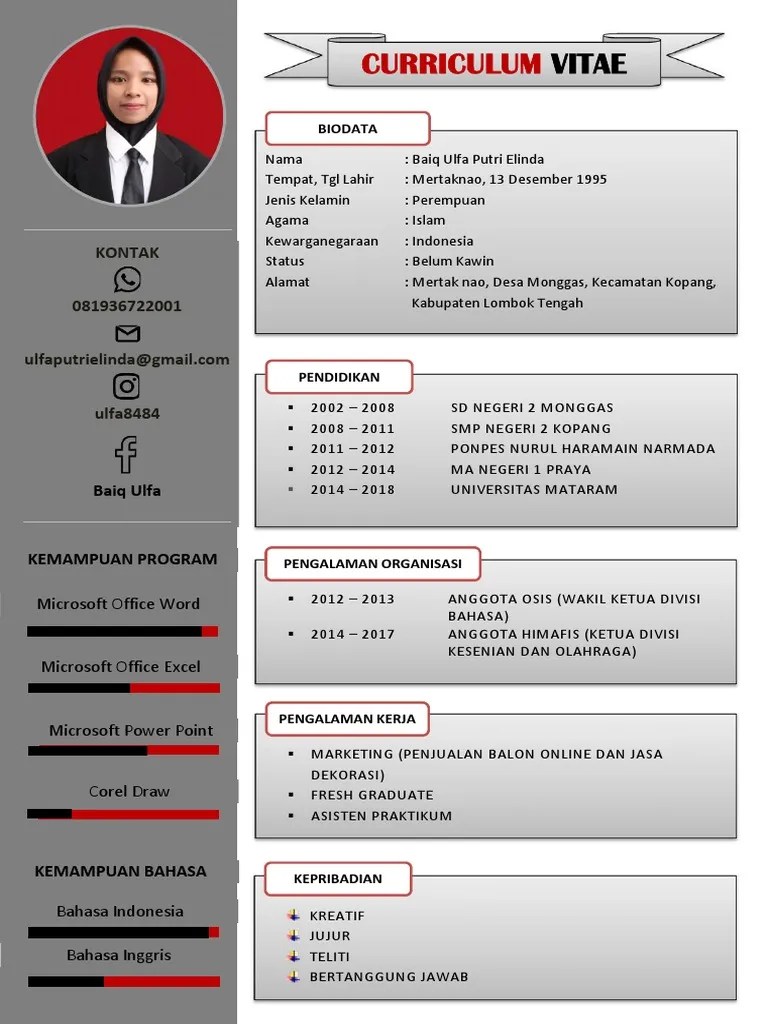CV Ulfa | PDF