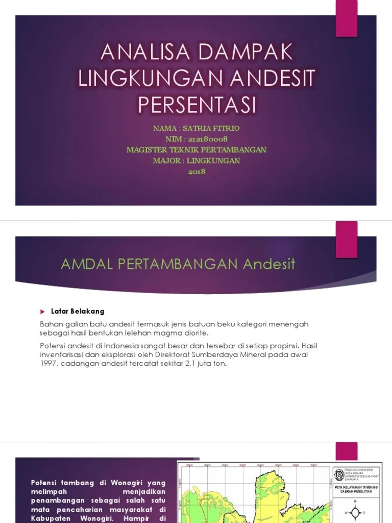 PPT Dampak Pertambangan Andesit