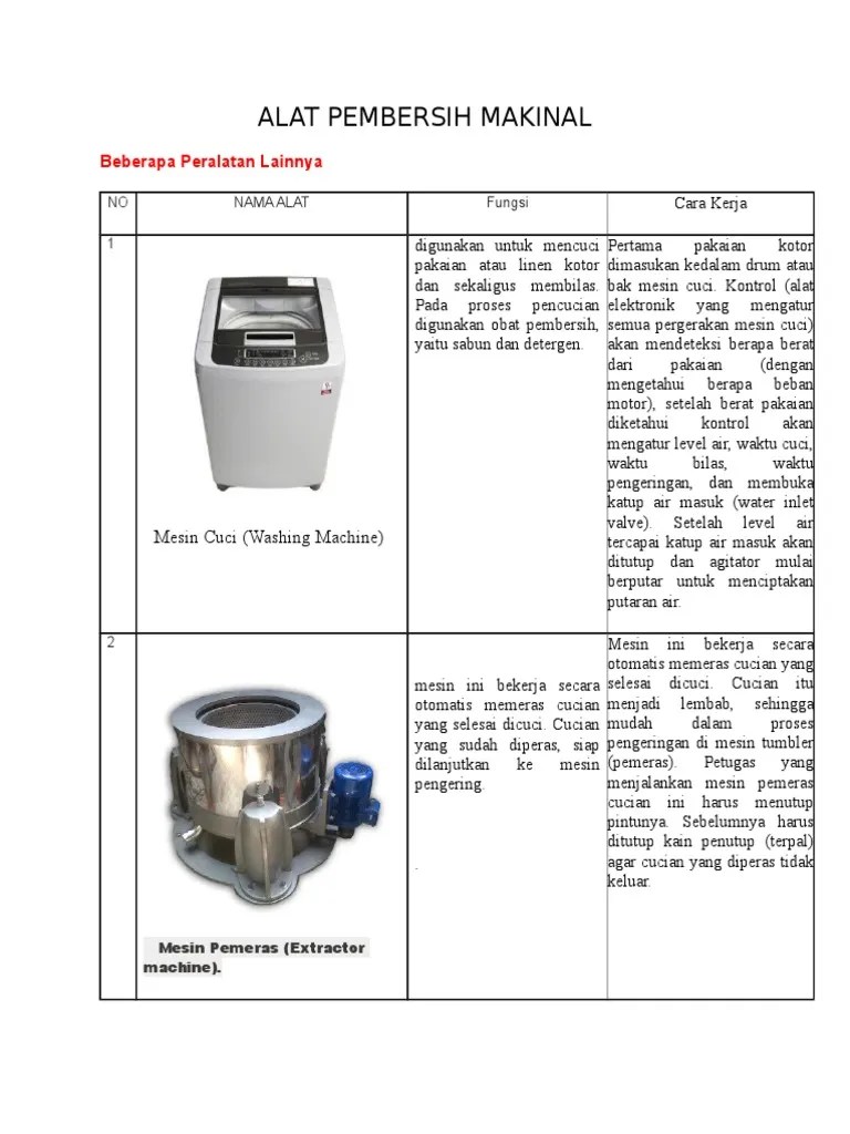Alat Pembersih Makinal | PDF