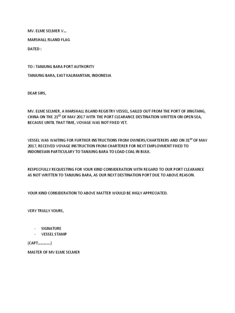 Deviation Letter Format PDF