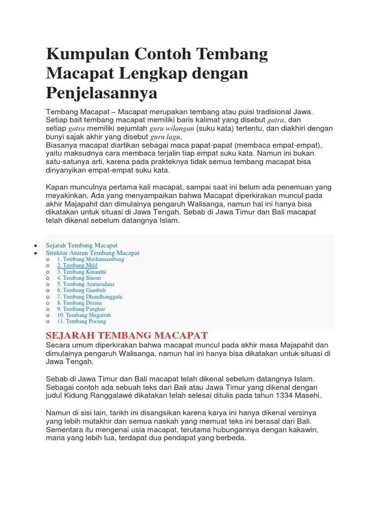 Arti Tembang Dhandhanggula - Revisi Id