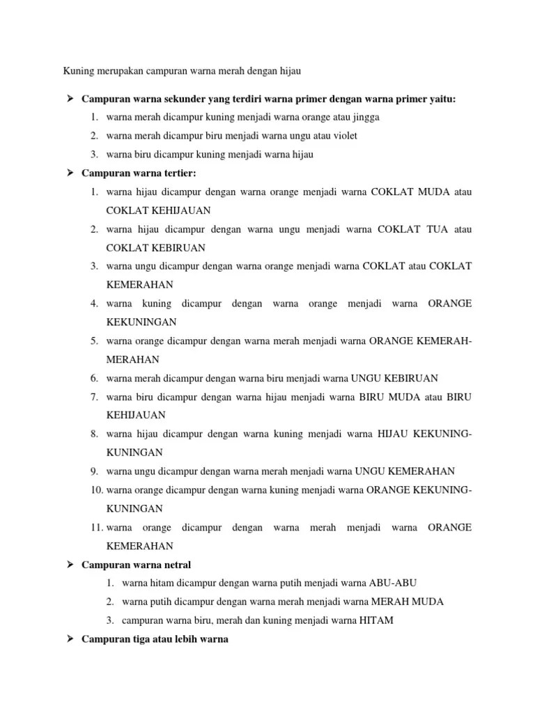 Kombinasi Warna | PDF
